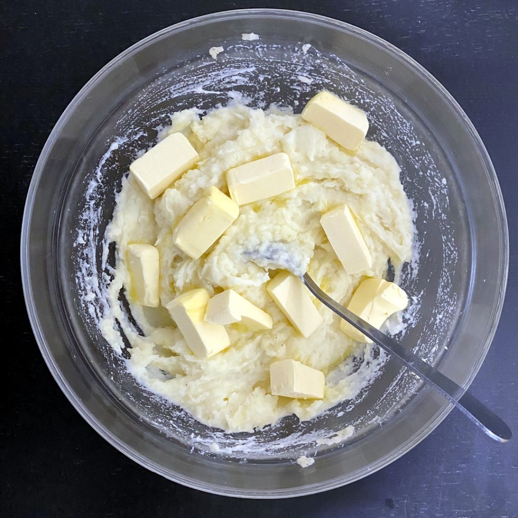purée de pomme de terre à l'ancienne - ajout beurre
